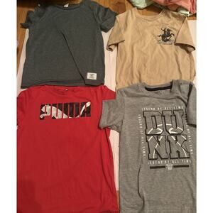 Bundle Of Four Boys TShirts Size 7 PUMA, Pro Athlete, 365 Kids, SHEIN